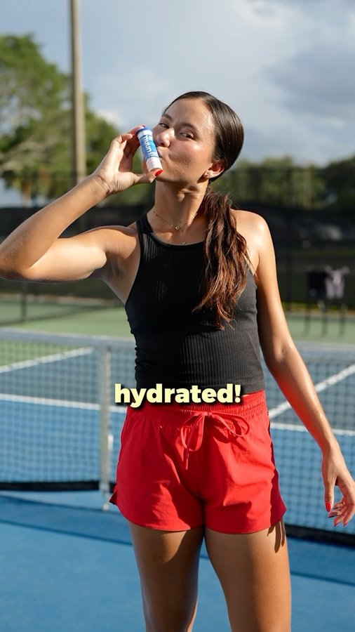 Instagram post by @annabright.pb for Nuun Hydration. Caption reads: @nuunhydration is hydrating this girlie....