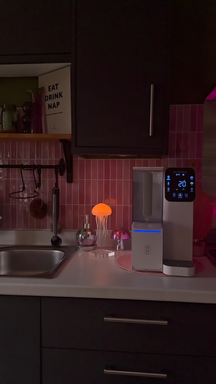 Instagram post by @abigailmarpi for Milky Plant. Caption reads: the Watery’s been saving me from this water....