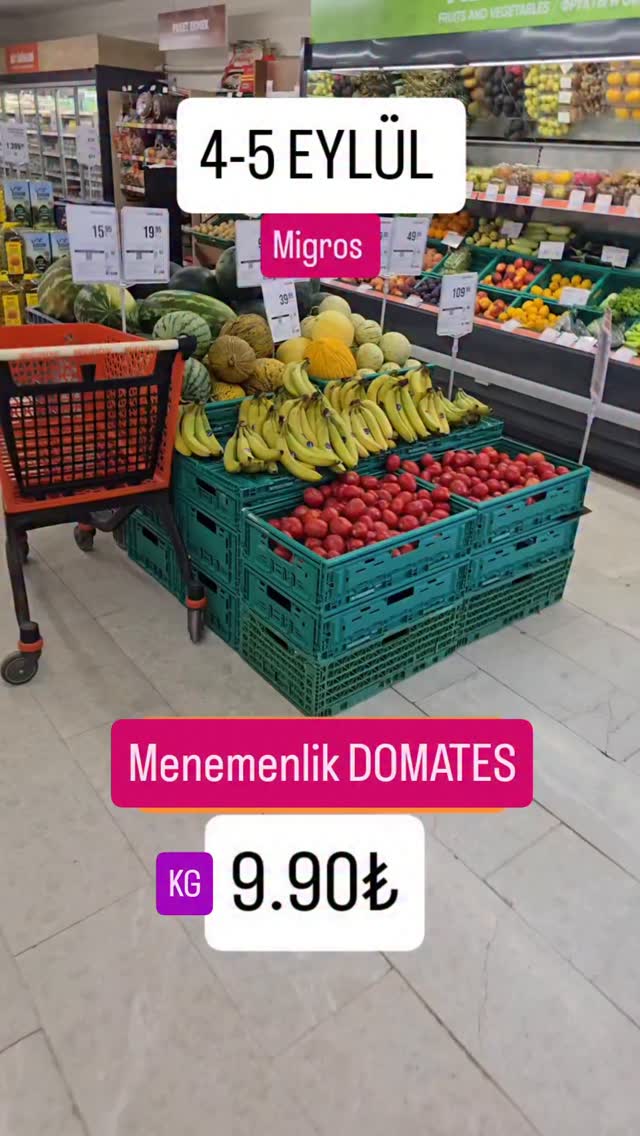 Instagram post by @indirimitakipedenadamheryerde for Migros. Caption reads: @migros_tr #kesfet #indirimitakipedenadam #reklam....