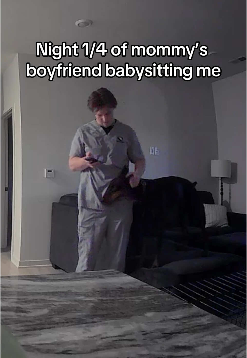 TikTok post by @maverickthedobe for Petcube. Caption reads: She can go have her girls weekend but us boys are....