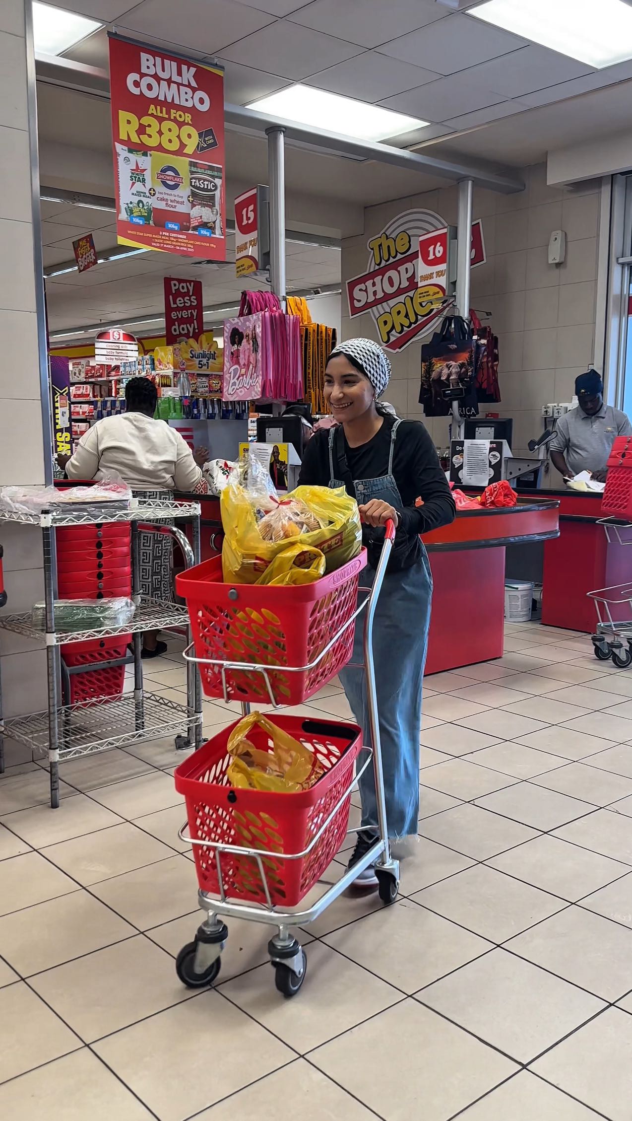 Instagram post by @tasneemwags_eats_ for ShopRite. Caption reads: Eid Breakfast on a Budget – R500 Challenge!....