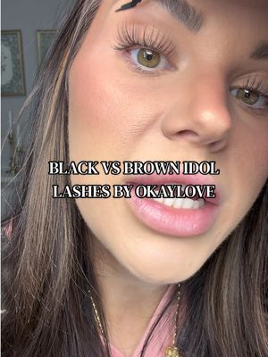 TikTok post by @everydaywhitneygee for Okay Love Lashes. Caption reads: [...] #diylashes #lashclustersathome....