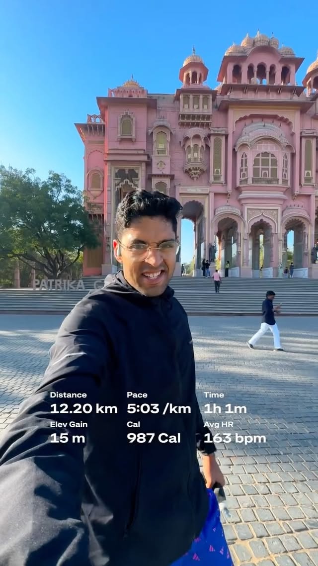 Instagram post by @rishivyaas for ASICS. Caption reads: Breaking in my new @asicsindia Metaspeed Edge for....