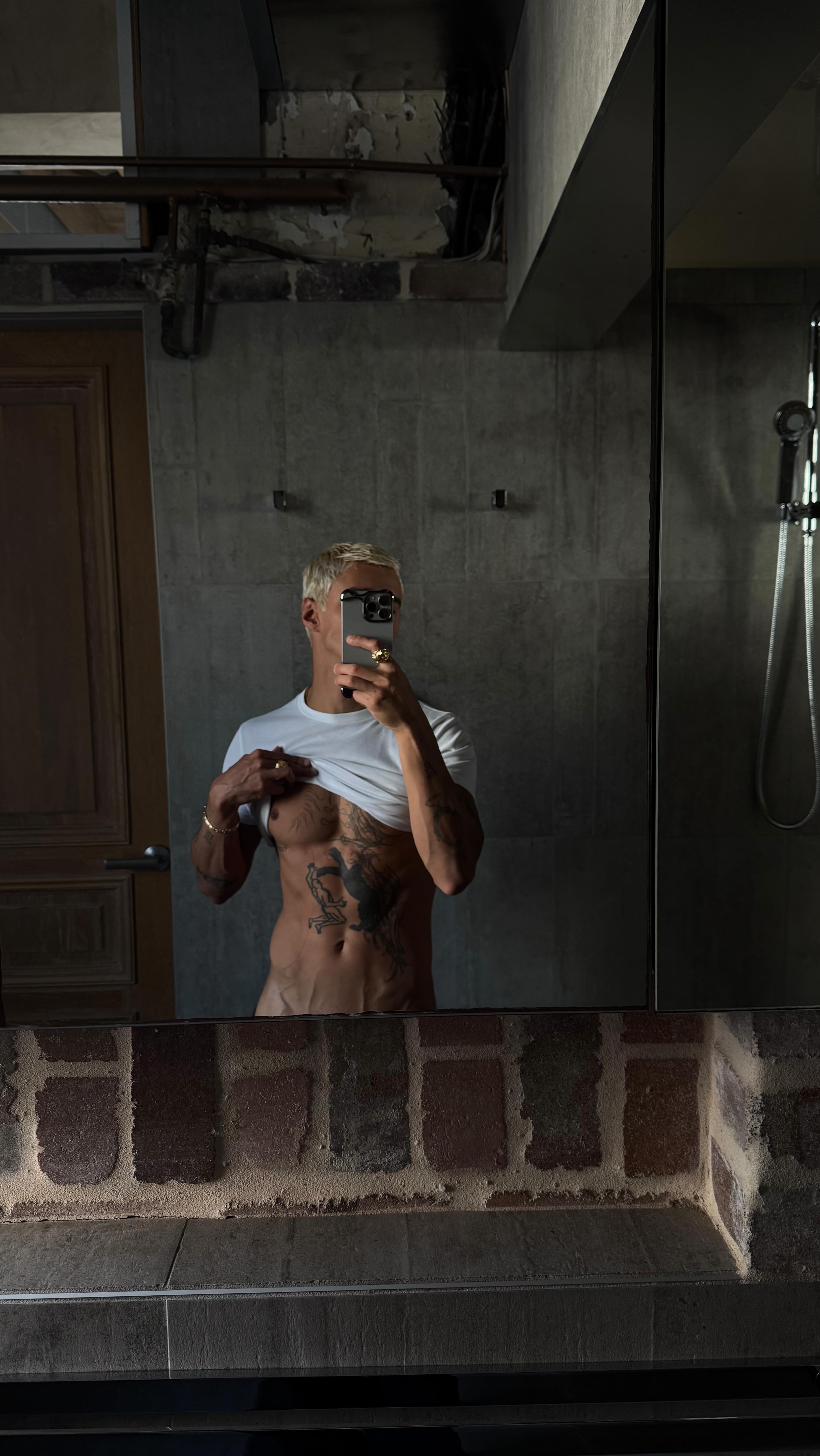 Instagram post by @acediniz for Nude by Nature. Caption reads: from casting to audition around town with Skin....