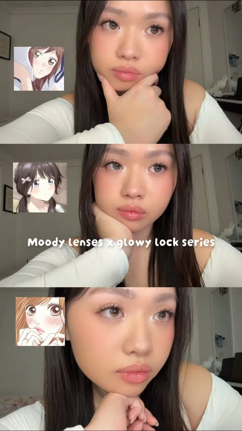 Instagram post by @missvivian.le for moodylenses. Caption reads: Code: VIVIANLE10 #moody #moodylenses....