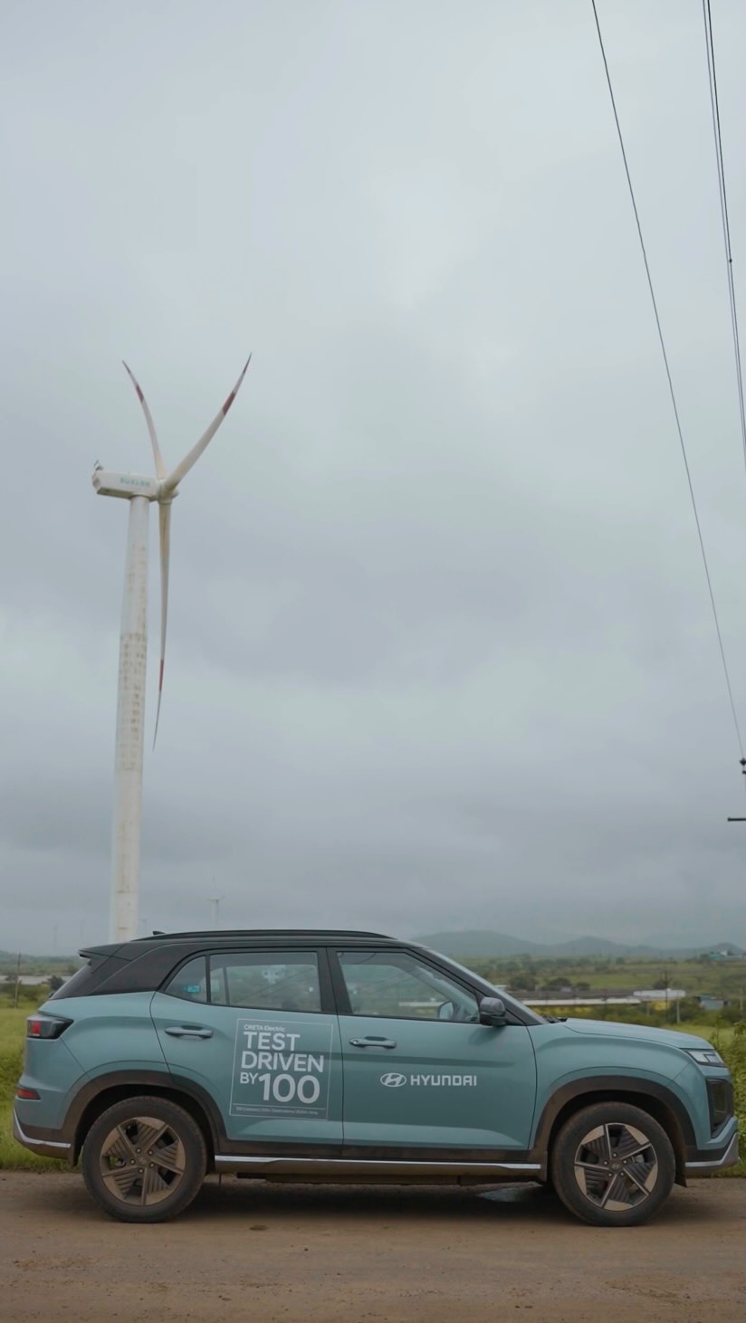 Instagram post by @whatchiqq for Hyundai India. Caption reads: After 49 creators and a trail of unforgettable....