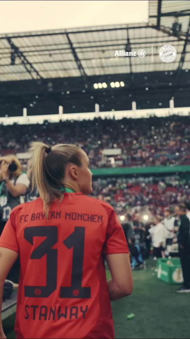 TikTok post by @fcbayernwomen for Allianz. Caption reads: [...] documentary ‘More than 90 minutes -....