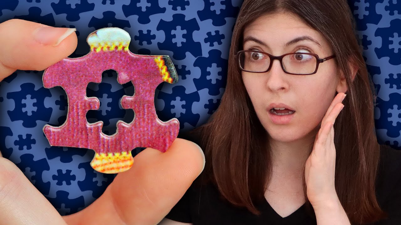 YouTube post by @KarenPuzzles for Soundstripe. Caption reads: There’s a puzzle piece *inside* every puzzle piece.