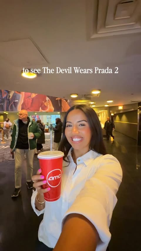 Instagram post by @ohmyletto for AMC Theatres. Caption reads: [...] !🥤✨ Catch it before May 13th at....