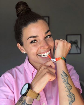 Instagram post by @haydenlainetricker for Rastaclat. Caption reads: In honour of Pride month I’m excited to be teaming....