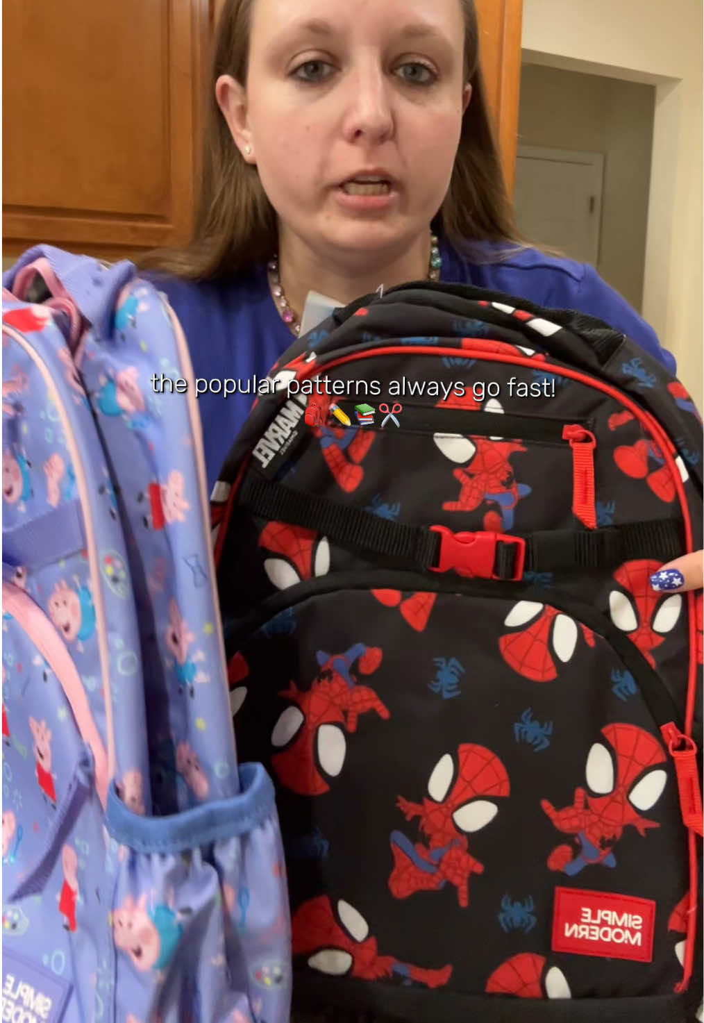TikTok post by @jlynn1421 for Simple Modern. Caption reads: [...] wait-order them NOW🎒🚌 @Simple Modern....