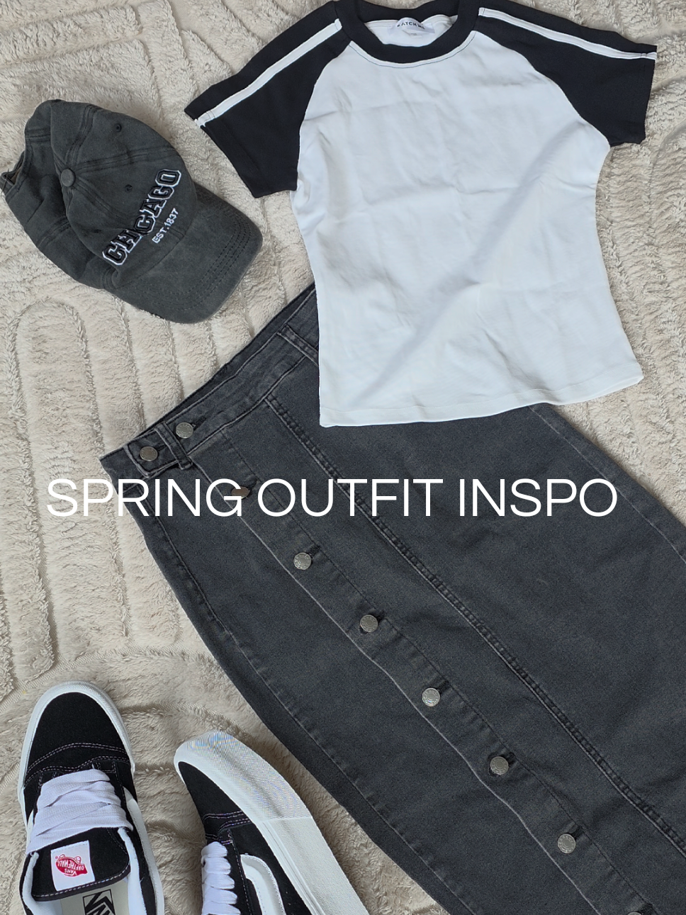 TikTok post by @billiekerby for KATCH ME. Caption reads: [...] Vans @VANS EUROPE Top @Katch Me #outfitinspo....