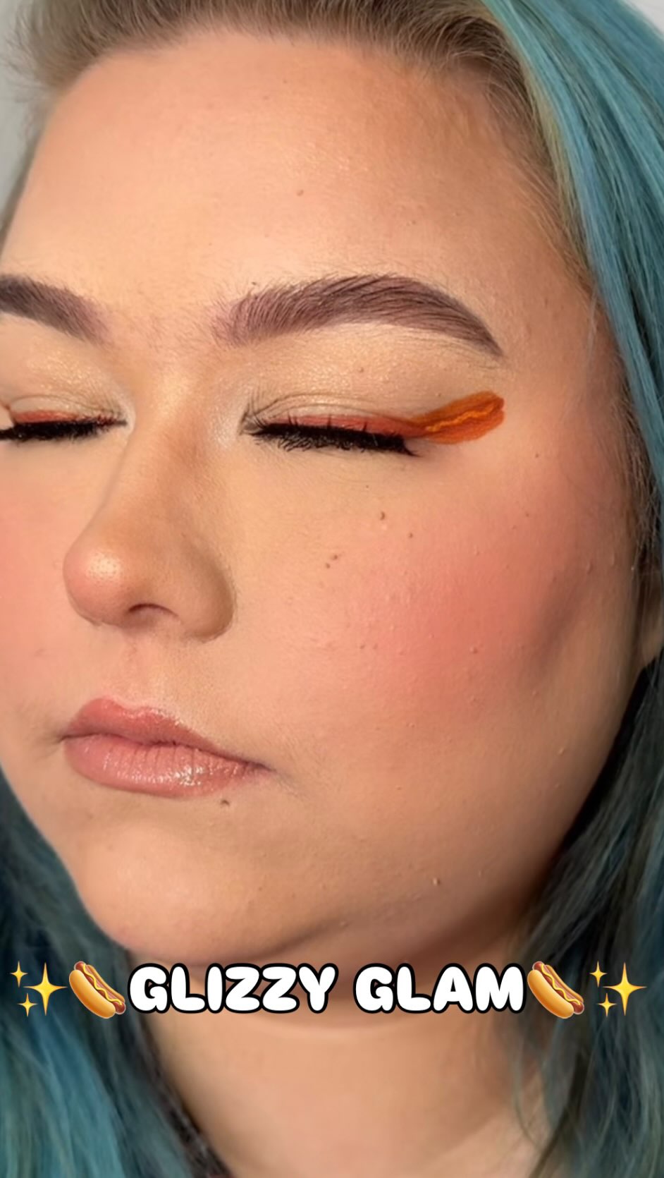 Instagram post by @beautybyizzneice for Too Faced. Caption reads: When @wienerscircle x @beautybyizzneice collide,....