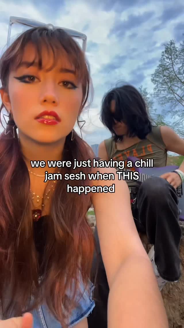 Instagram post by @sierrasikoramusic for ENYA MUSIC. Caption reads: [...] guitar for an impromptu jam sesh 💁‍♀️ Enya....