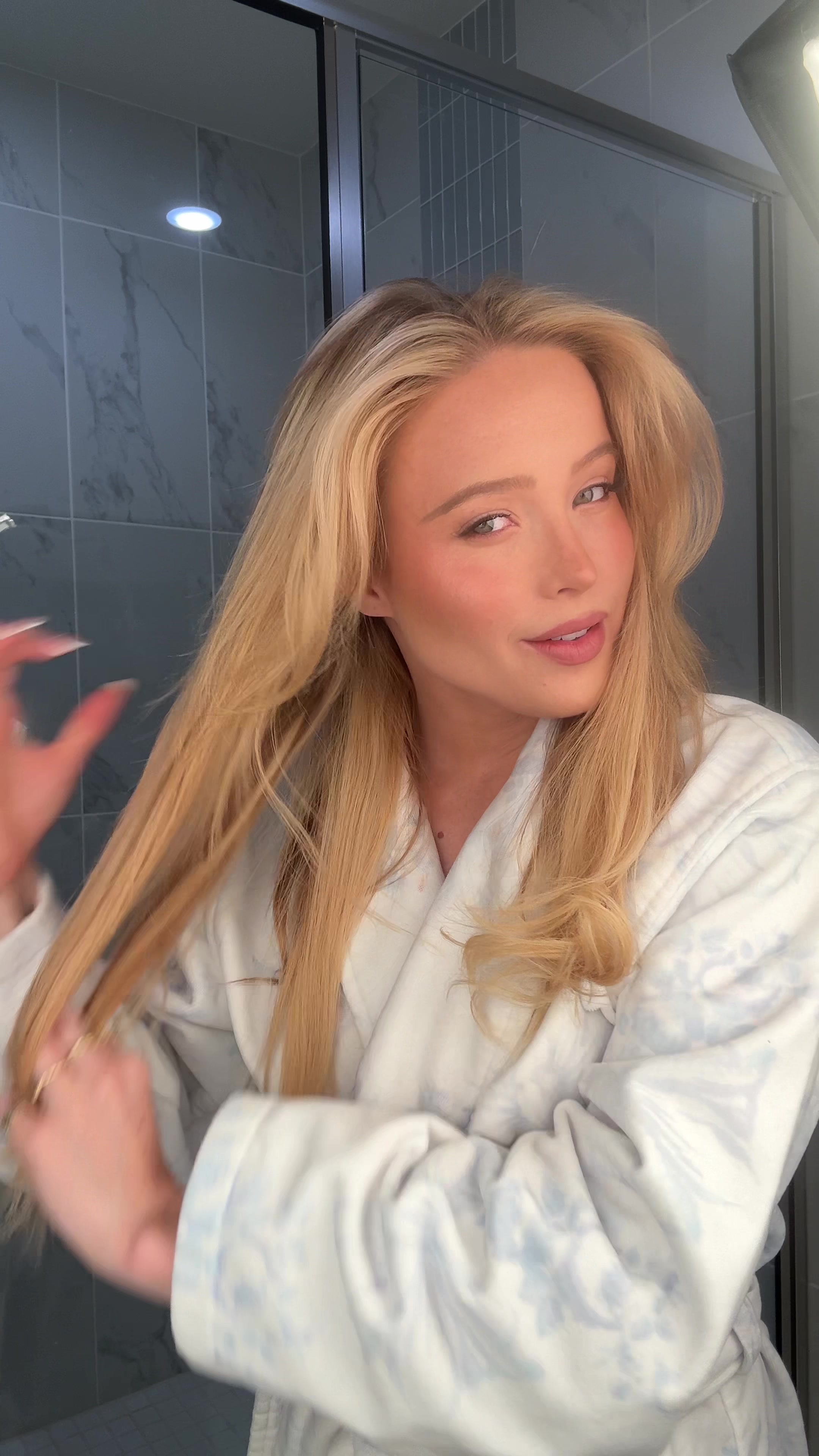 TikTok post by @kylie.dickson for Aveda. Caption reads: time for a refresh with the best @Aveda using....