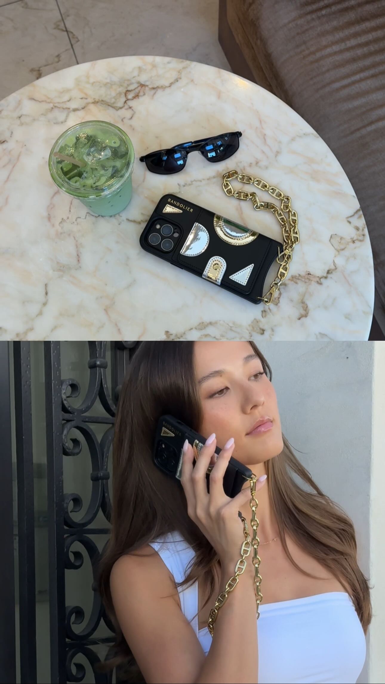 Instagram post by @summermarshall for BANDOLIER. Caption reads: on the go with @bandolierstyle #ad.