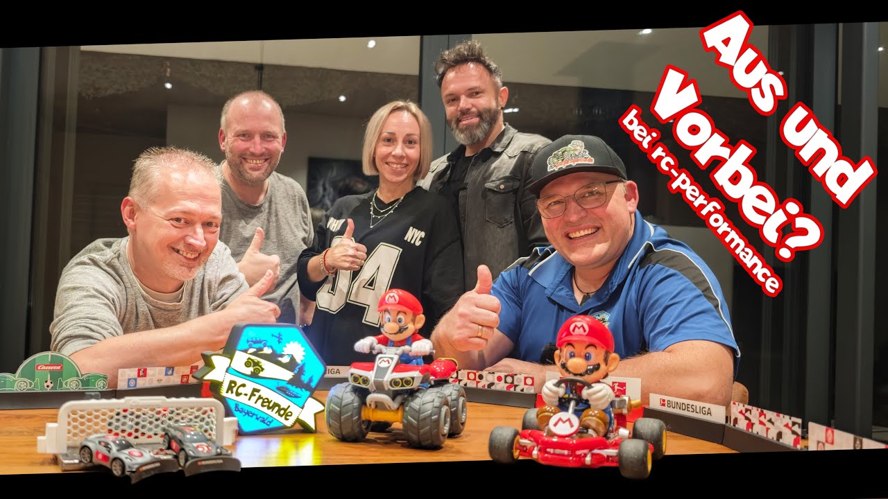 YouTube post by @rcfreundebayerwald for Rlaarlo. Caption reads: That's it. Is that the end of the hobby? A visit....