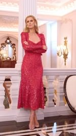 Instagram post by @nickyhilton for Rebecca Vallance. Caption reads: [...] until Christmas!....