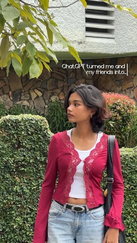 Instagram post by @anupria._ for OpenAI. Caption reads: Full ChatGPT prompt 💕- Reimagine the uploaded....