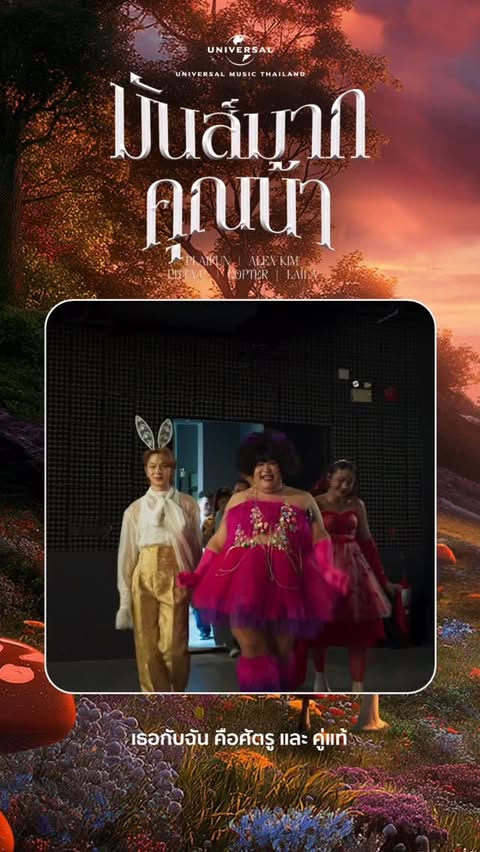 Instagram post by @takhligang.official for Universal Musiek. Caption reads: ”เหงา.. ขาดเธอทะเลาะแล้วใจเริ่มเฉา“ 🎶🤭....