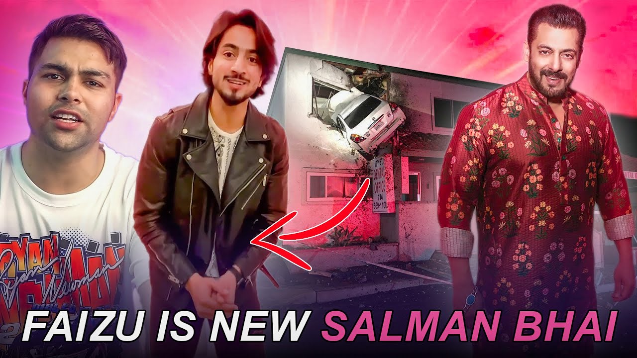YouTube post by @DhiruMonchikk for Happn. Caption reads: Mr. Faizu Is Social Media Ka Salman Khan *....