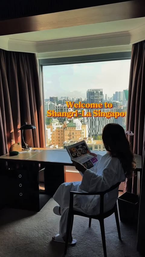 Instagram post by @linazerrella for Shangri-La. Caption reads: Did you know that the @shangrilasg was the very....