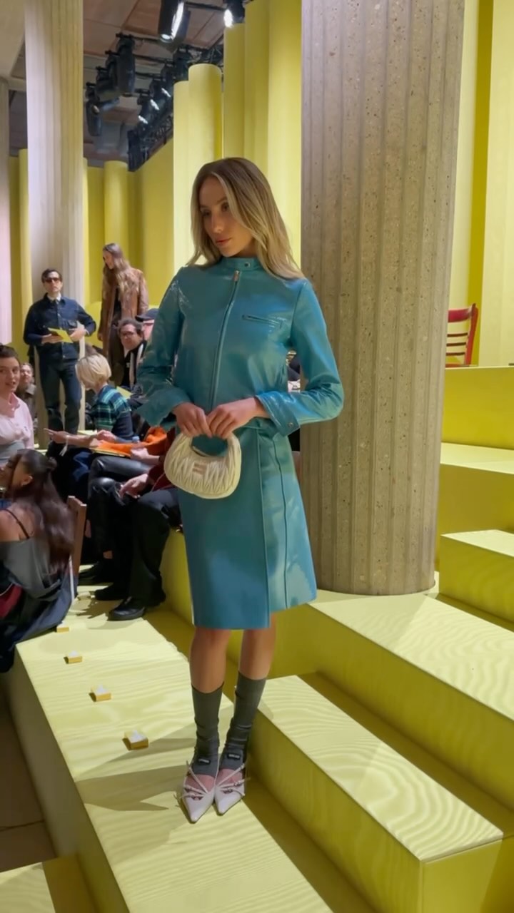 Instagram post by @alix_earle for whowhatwear. Caption reads: “It was giving hot girls going to the office.” On....