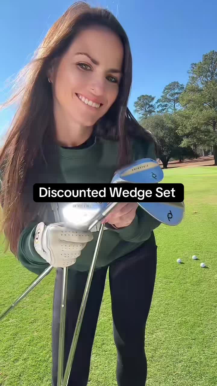 TikTok post by @yogaletemg for 69 Golf. Caption reads: All I want is more @69 Golf in my life! #fyp #golf....