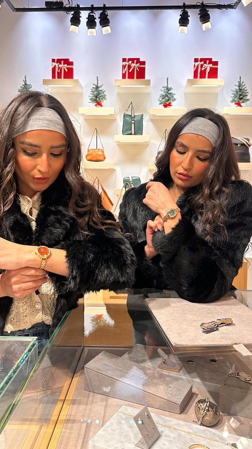 Instagram post by @bayoud_twins for Shinola. Caption reads: [...] obsessed with personalized gifts and....