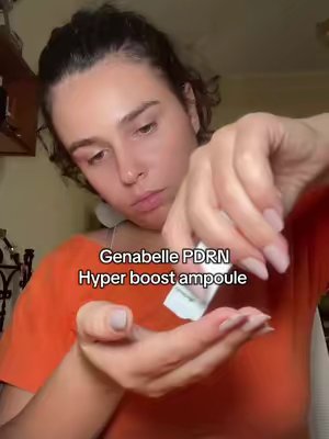TikTok post by @_consyyy for Genabelle. Caption reads: Save your skin barrier with @Genabelle USA 🧡 Use....