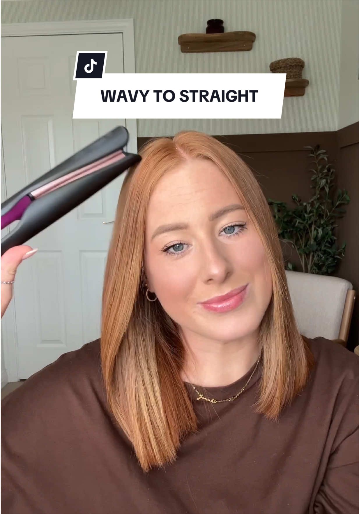 TikTok post by @allthingshays1 for Landot Beauty. Caption reads: having back up straighteners hallelujah using the....