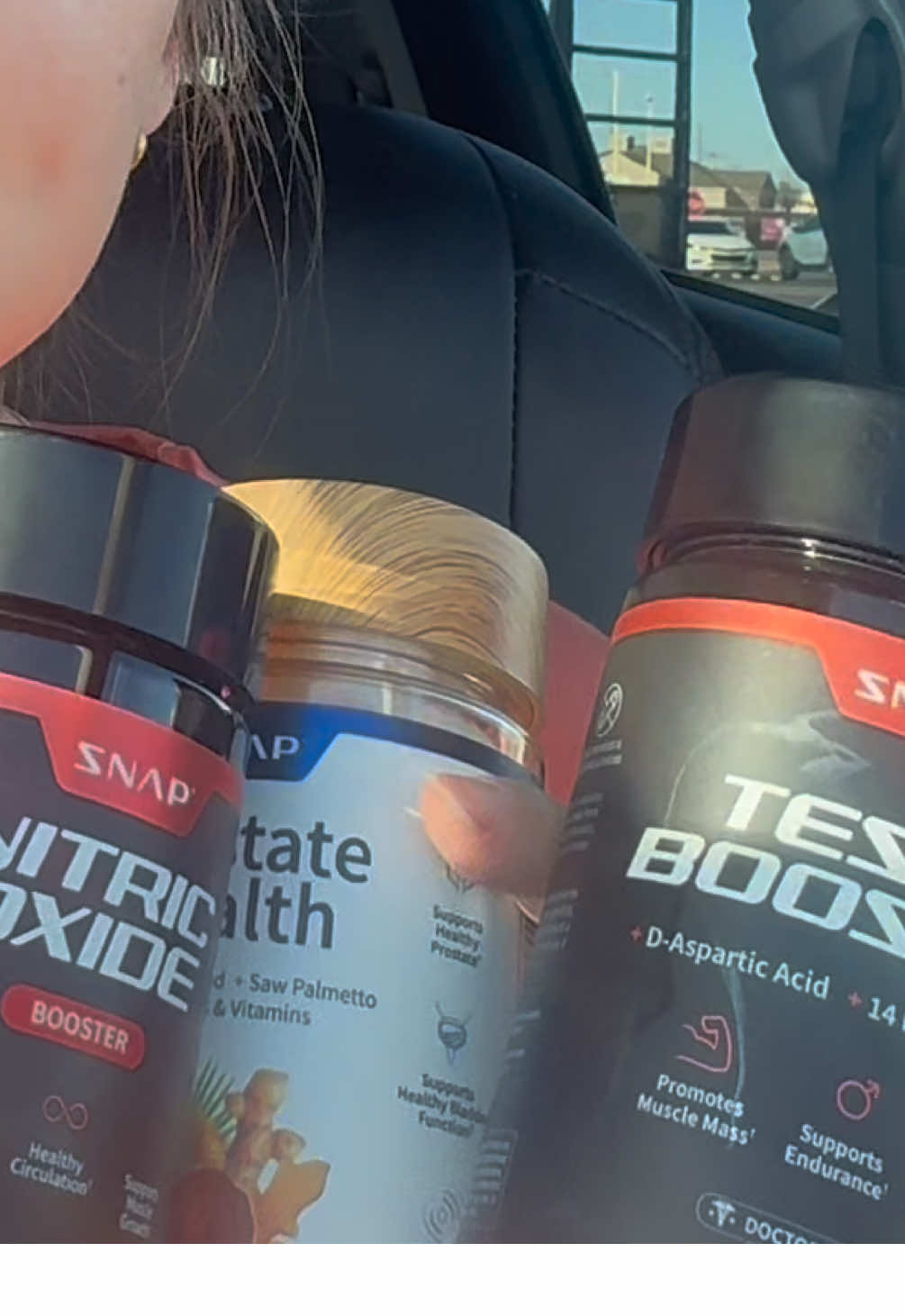 TikTok post by @aliciawatkins for Snap Supplements. Caption reads: [...] purposes only. Not medical advice. @Snap....
