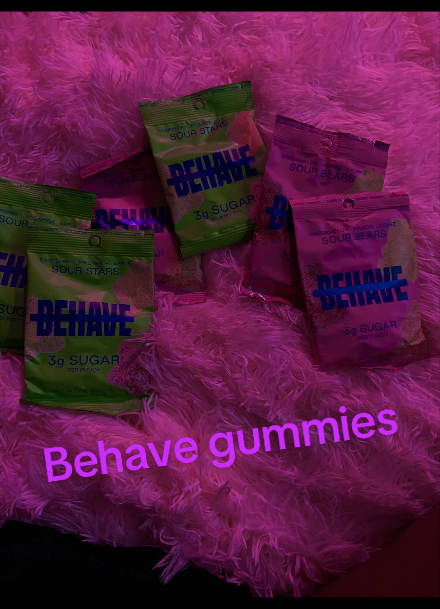 TikTok post by @officiallystormi.j for BEHAVE. Caption reads: [...] start moderating that sugar intake! 😖....