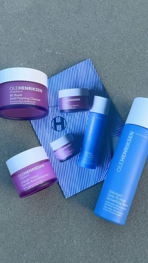 Instagram post by @sgm3chic for OLEHENRIKSEN. Caption reads: [...] skincare routine, and this beautiful....