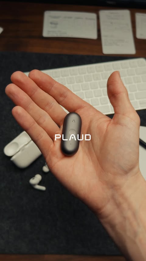 Instagram post by @landonbtw for PLAUD. Caption reads: Comment “PLAUD” and I’ll send you the link to the....