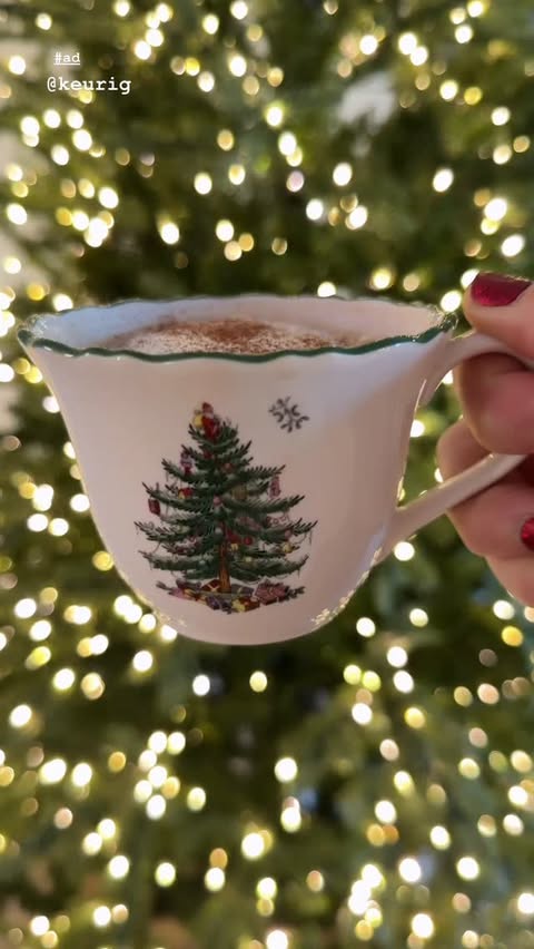 Instagram post by @thefarmhousepages for Keurig. Caption reads: #ad I have partnered with @keurig this holiday....