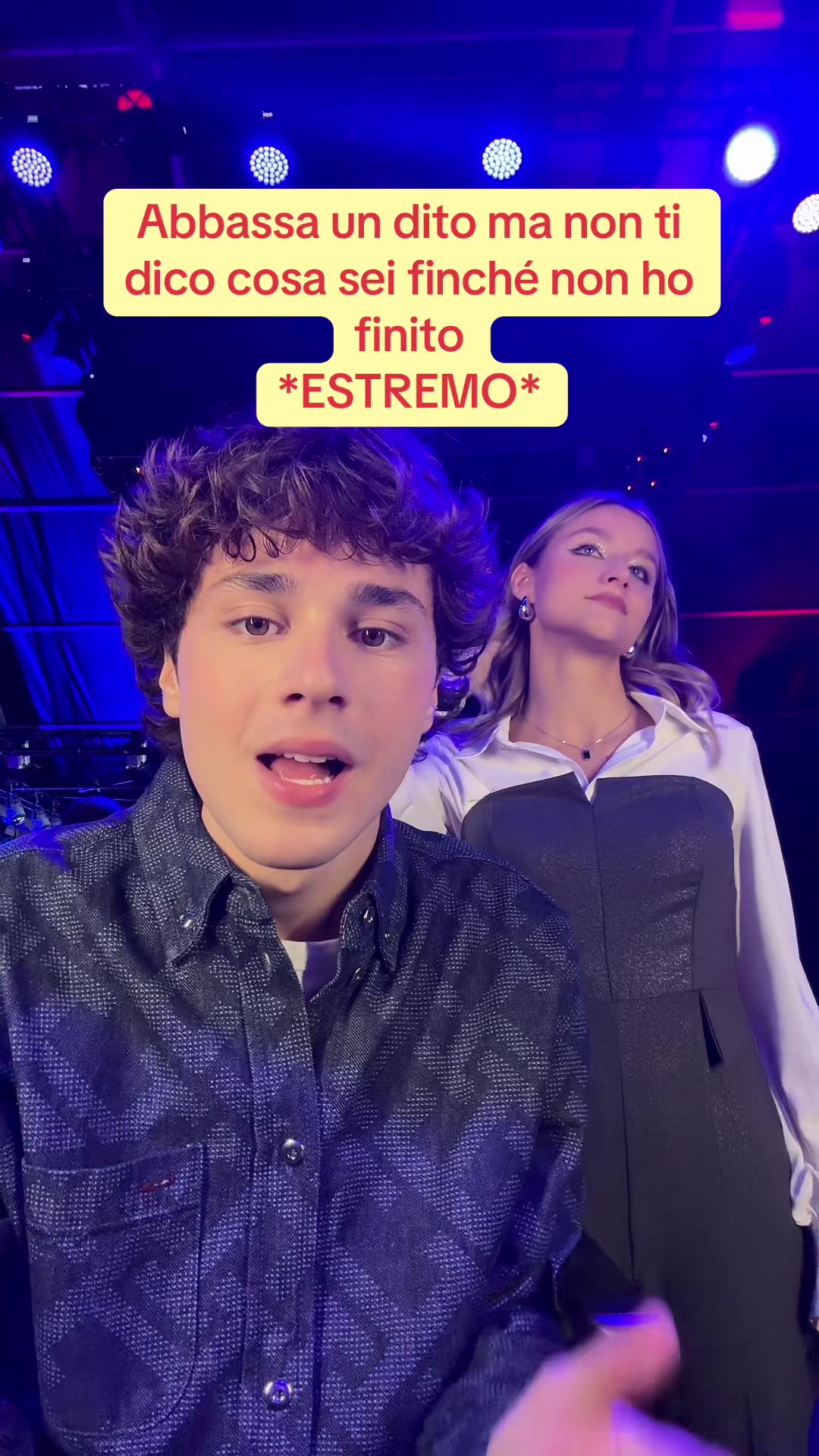 TikTok post by @andreasettembre for Astra Make-Up. Caption reads: Livello estremo 😬 Virginia era shockata @Astra....