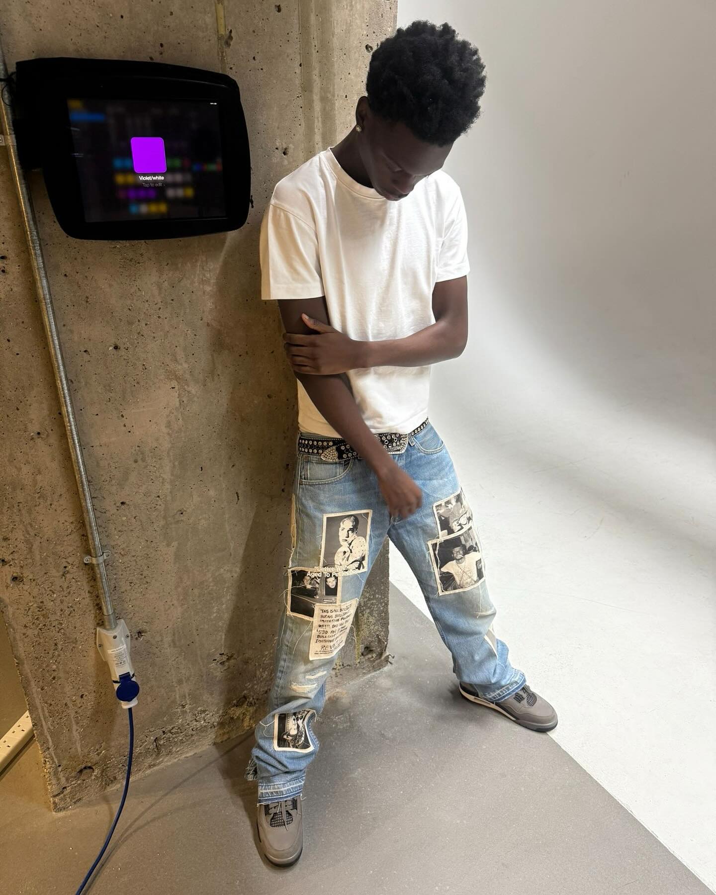 Instagram post by @leostaytrill for JD Sports. Caption reads: 1 of 1 @jumpman23 #ad.