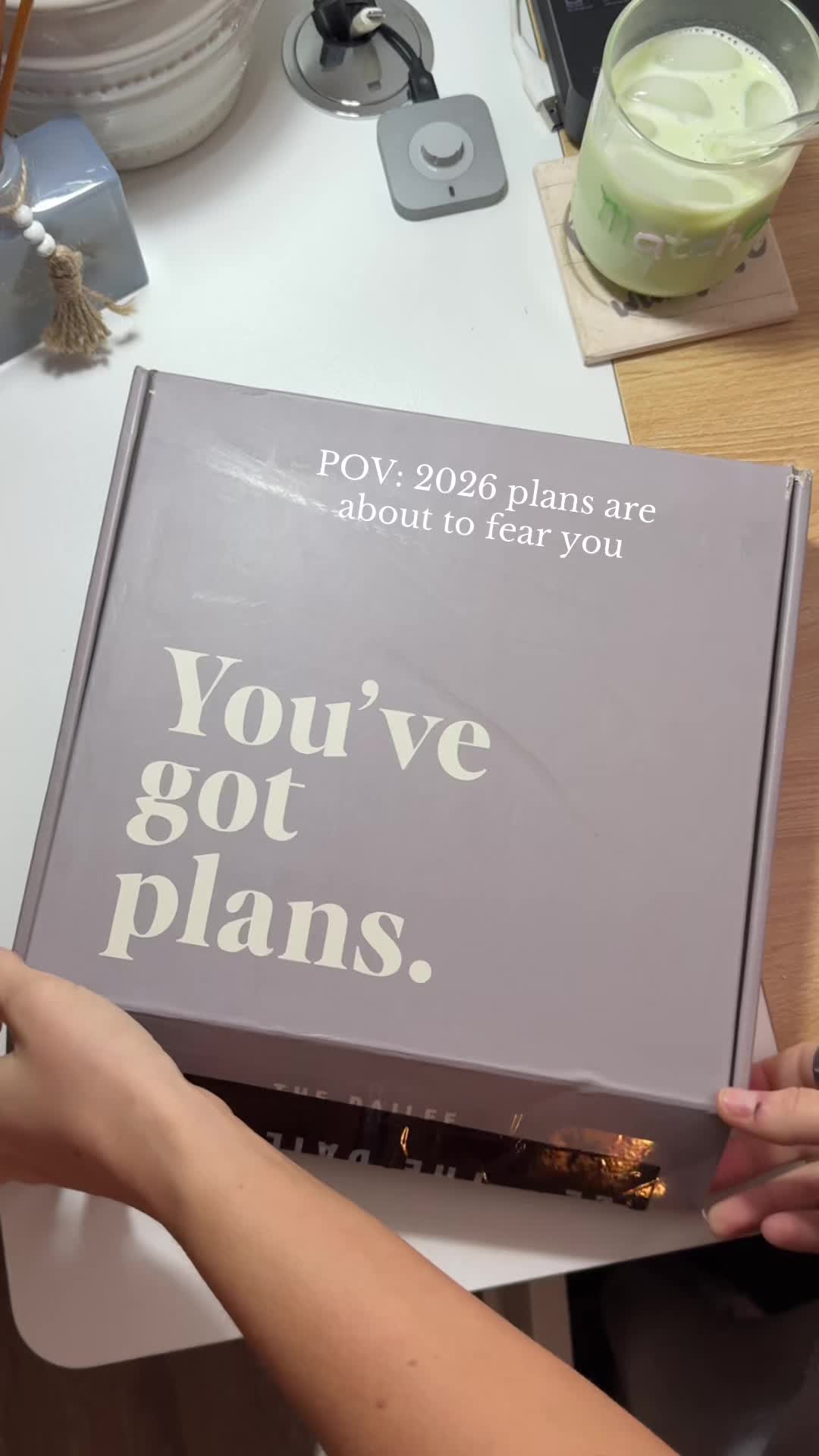 TikTok post by @makennaevyn for The Dailee. Caption reads: @The Dailee this just changed my life #2026planner....