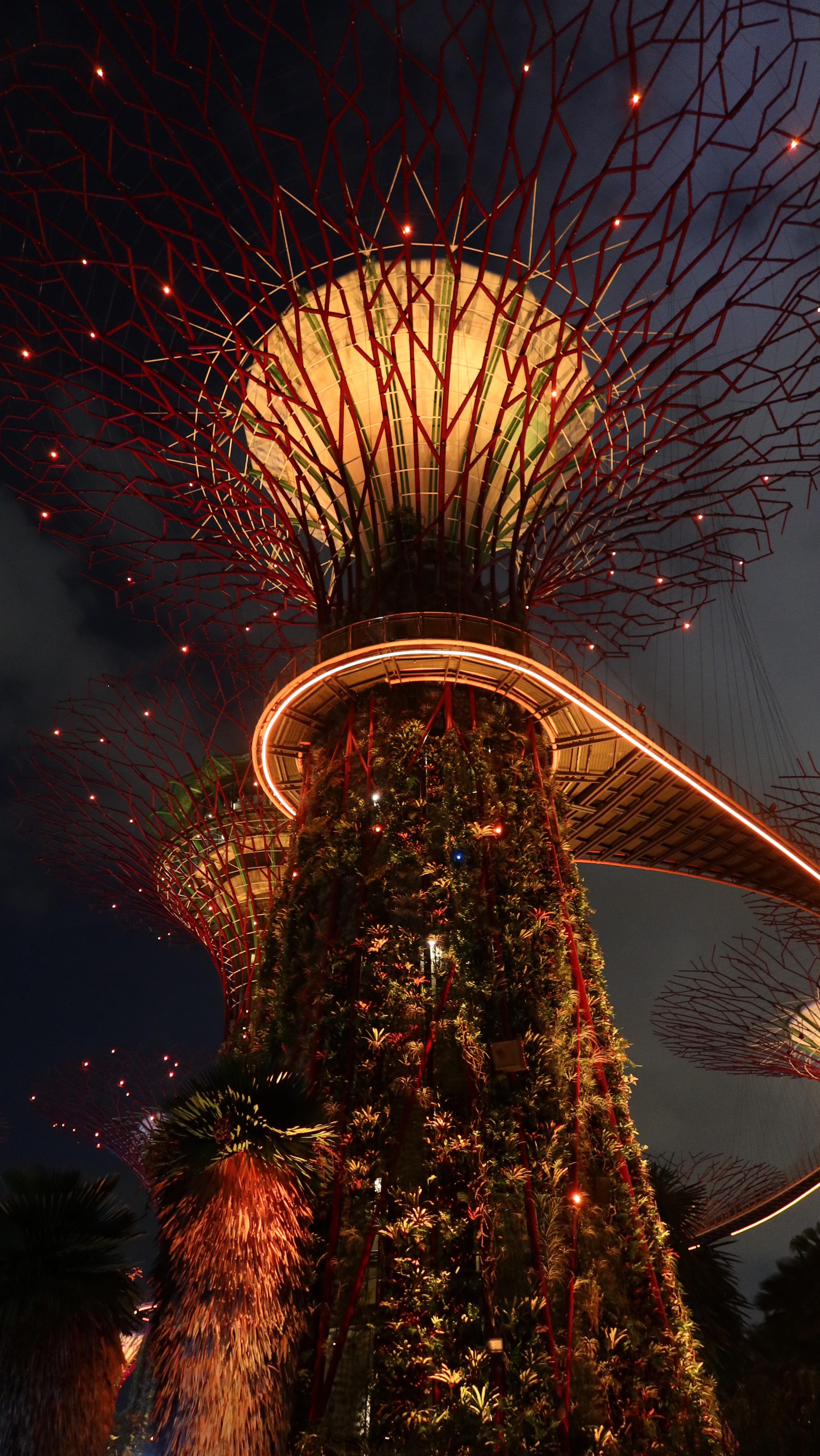 Instagram post by @mariaciuffo for VisitSingapore. Caption reads: @gardensbythebay is a magical place to celebrate....