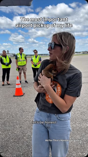 Instagram post by @everydaymaggie for Tito’s Handmade Vodka. Caption reads: Thanks to @titosvodka and @pilotstotherescue for....