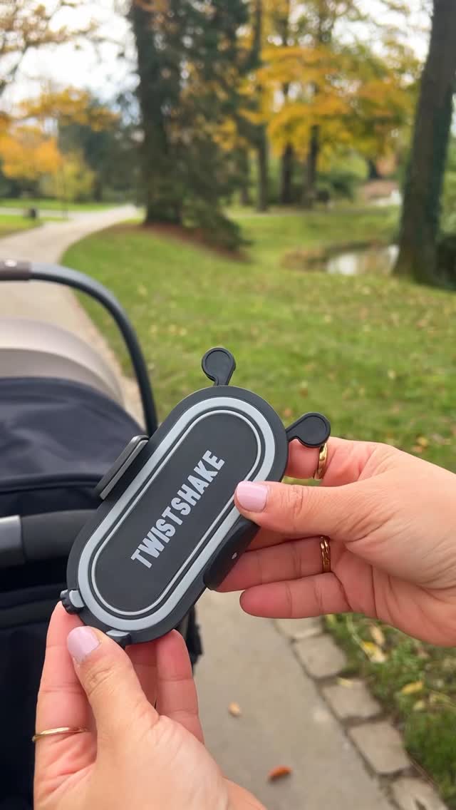 Instagram post by @amal_shootphotos for Twistshake. Caption reads: [...] and about with my baby – made easier thanks....