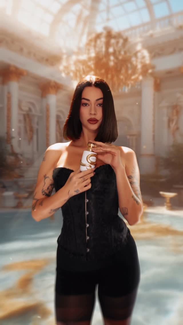 Instagram post by @gajaprestor for Roberto Cavalli. Caption reads: [...] - this is the essence of the Roberto....