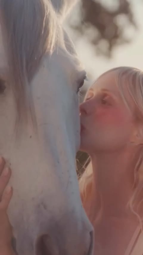 Instagram post by @petitemeller for Roger Vivier. Caption reads: [...] of the 🐴 #2026 from a campaign to....