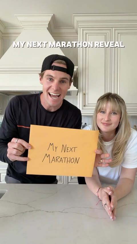 Instagram post by @mayaandhunter for Runna. Caption reads: [...] excited to train for another race with....