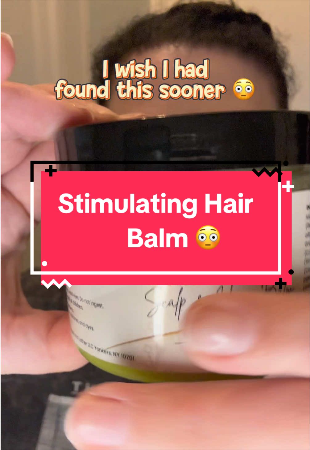 TikTok post by @jas.on.the.go for Bask & Lather Co. Caption reads: My hair is officially spoiled and there’s no going....