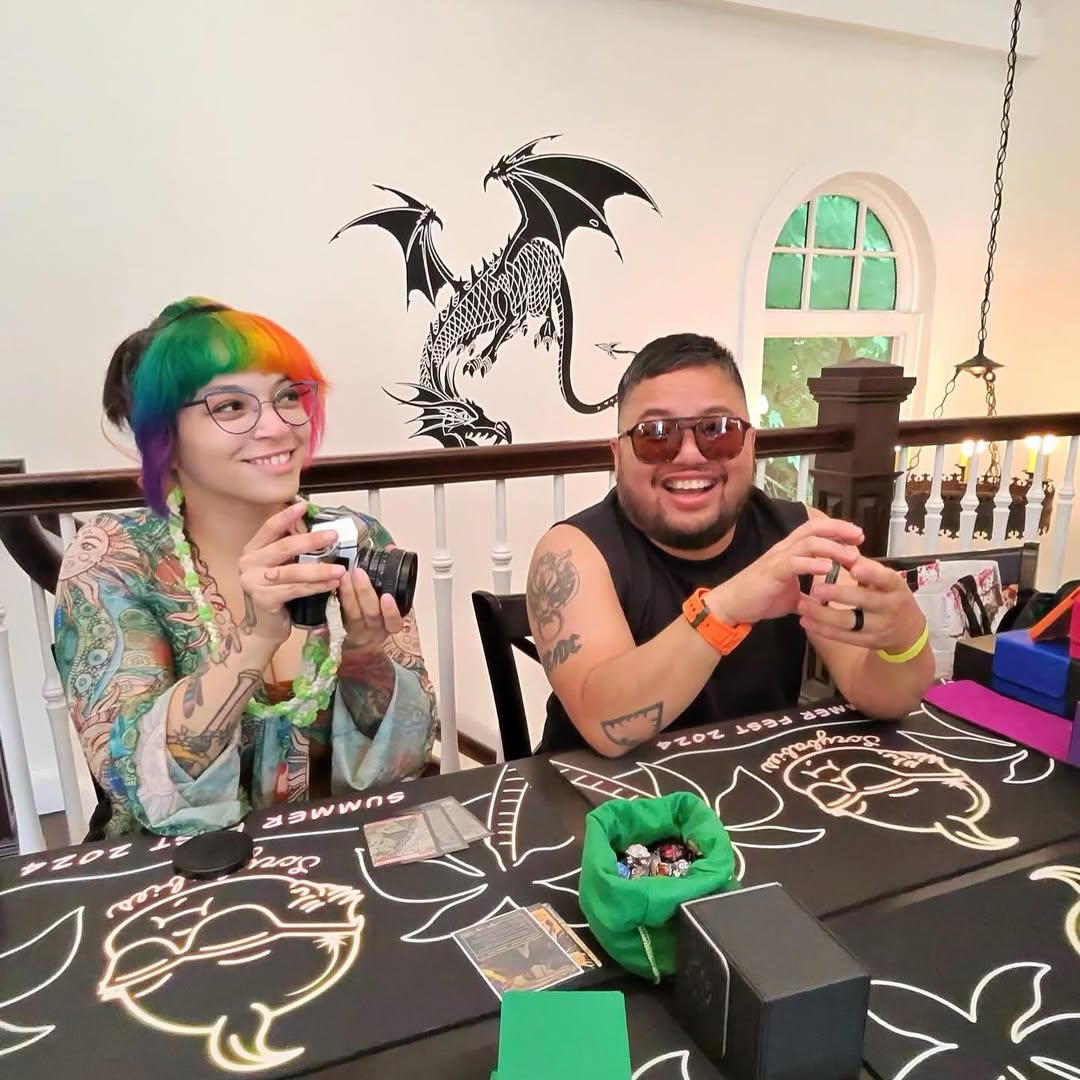 Instagram post by @scrybabiesmtg for Jankmats. Caption reads: [...] playmats for attendees sponsored by....