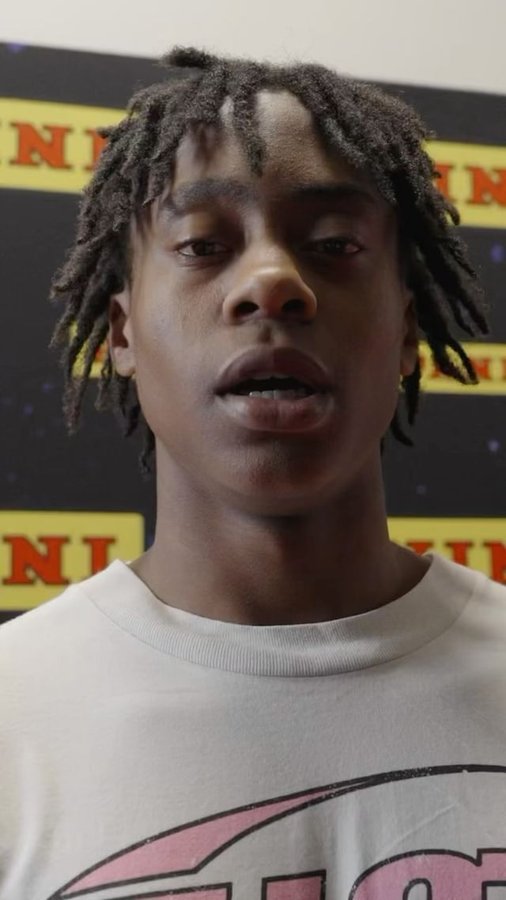 Instagram post by @iamtre20 for Panini America. Caption reads: From being @paniniamerica first High School NIL....