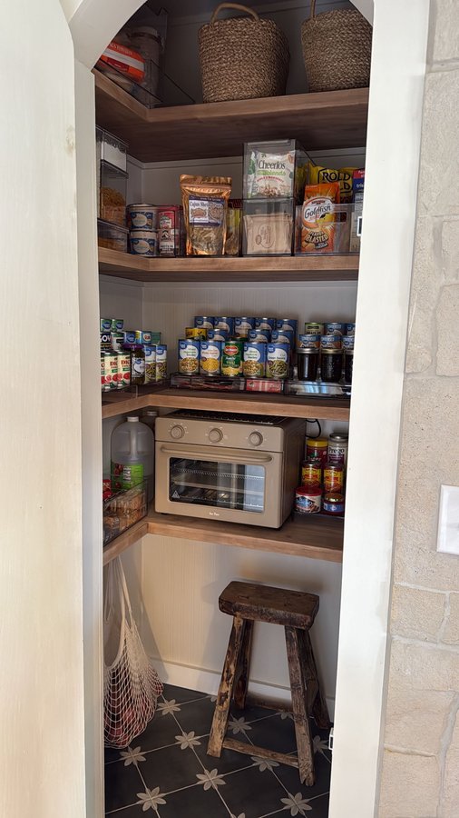 Instagram post by @kristinanevans for The Container Store. Caption reads: Transforming chaos into clarity thanks to....