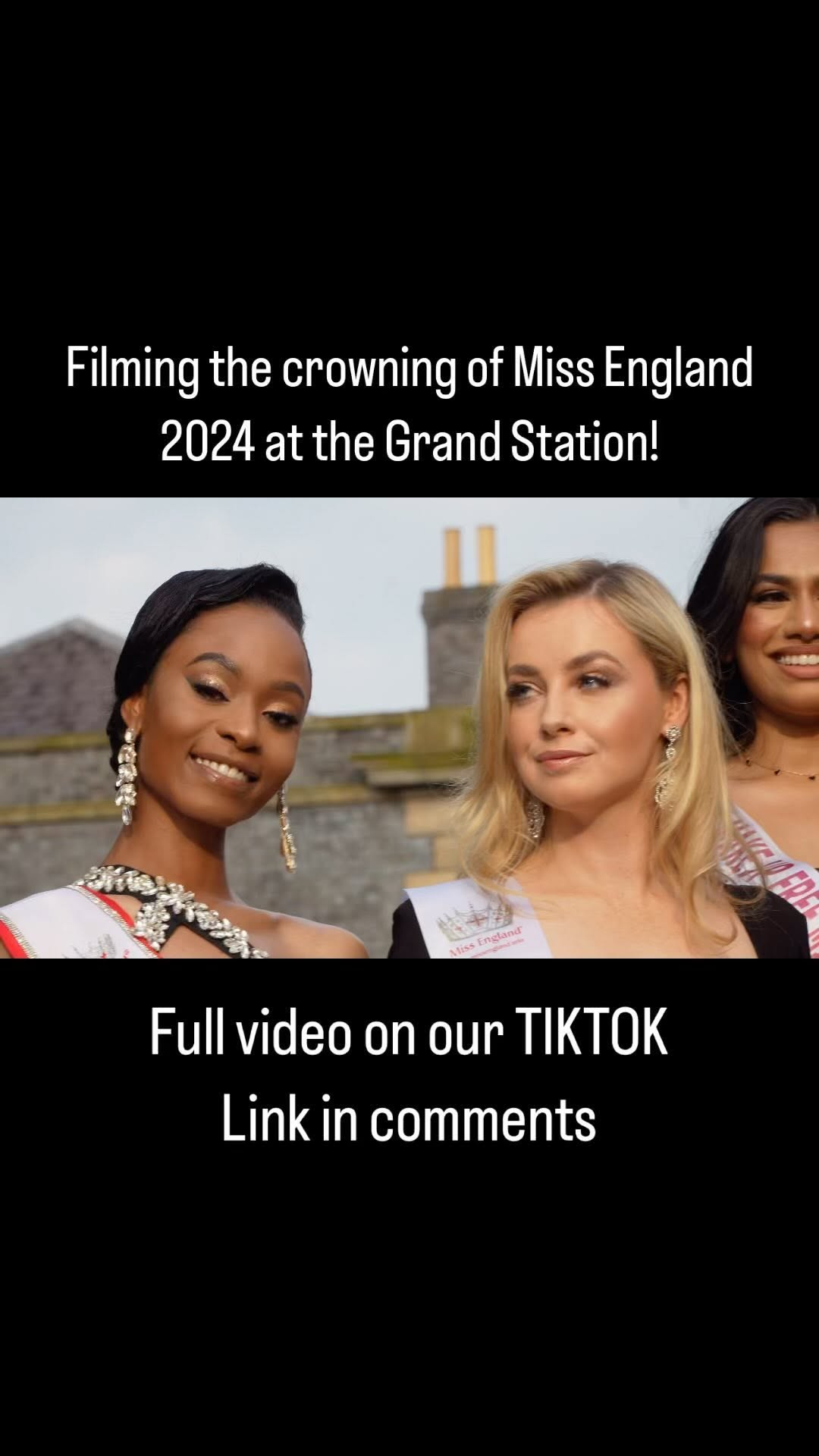 Instagram post by @milla.magee__ for Miss England Limited. Caption reads: [...] chance to create this video for....